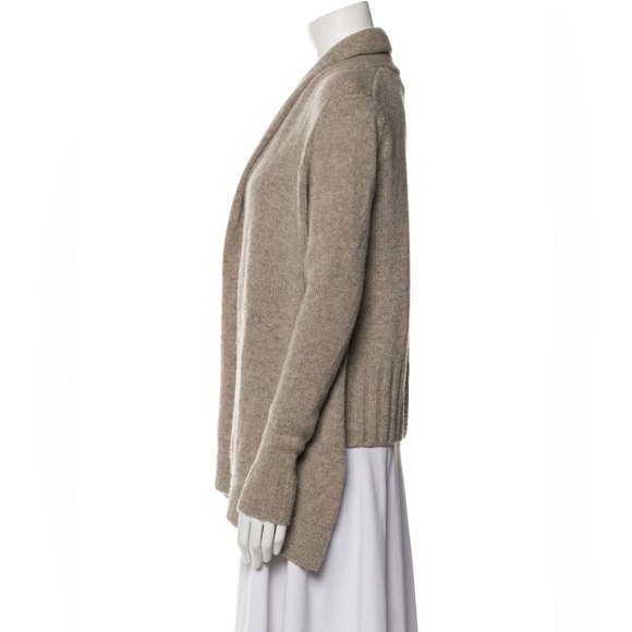 Vince oatmeal beige wool alpaca cashmere open front cardigan - XS - Picture 5 of 6